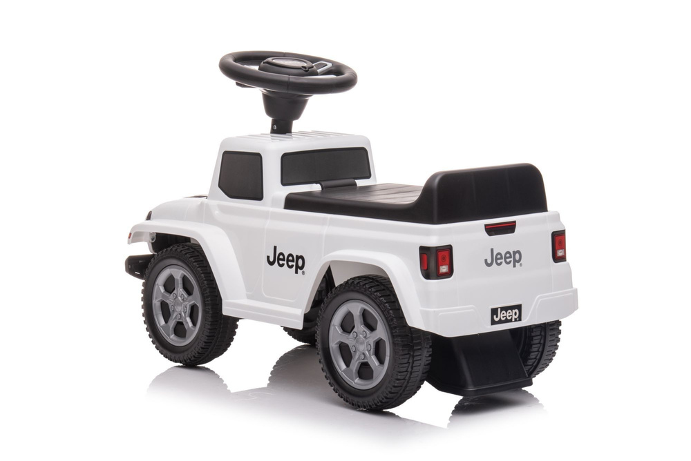 Jeździk odpychacz pchacz z dźwiękiem Jeep auto dla dziecka biały