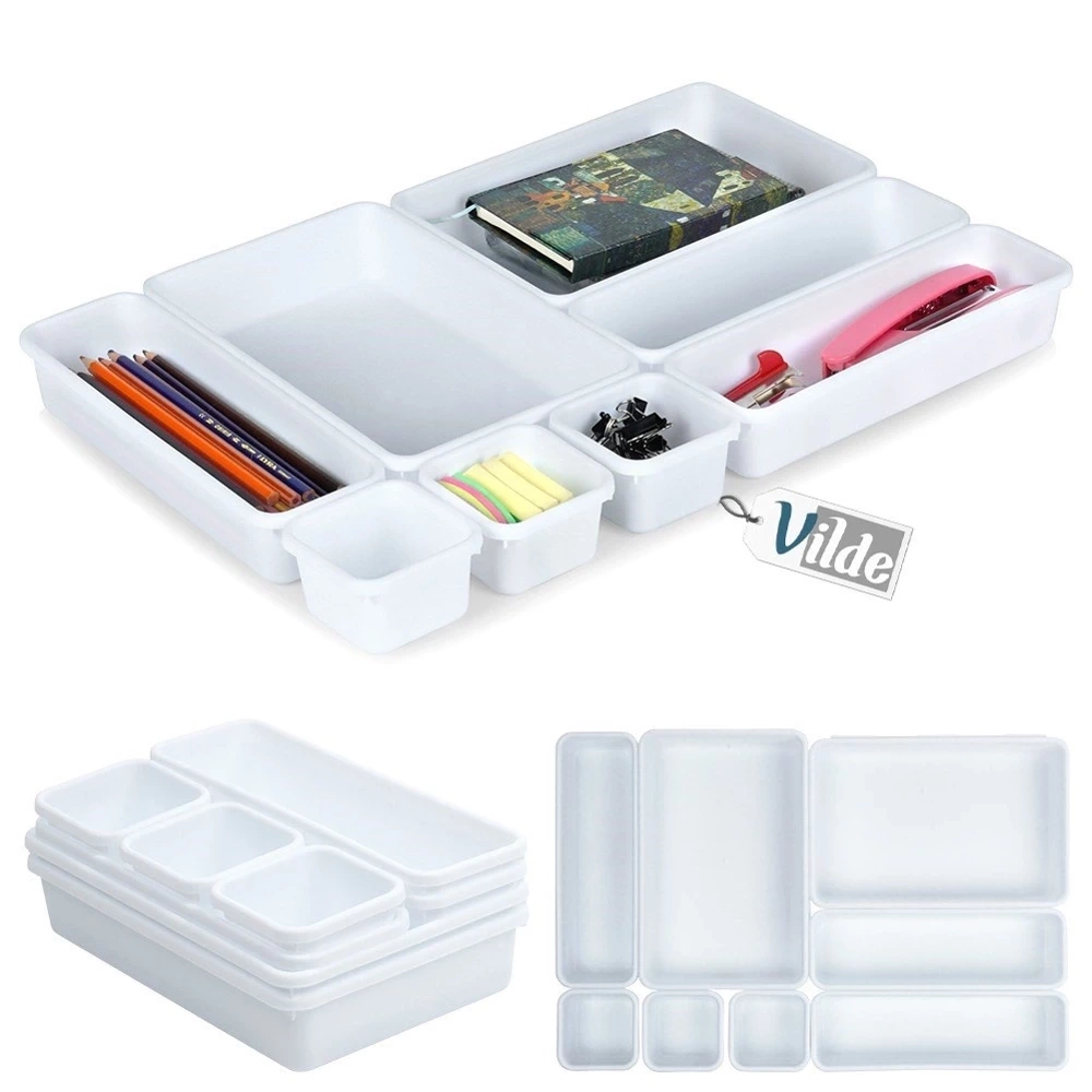 Organizer do szuflady biały modułowy 8 szt.