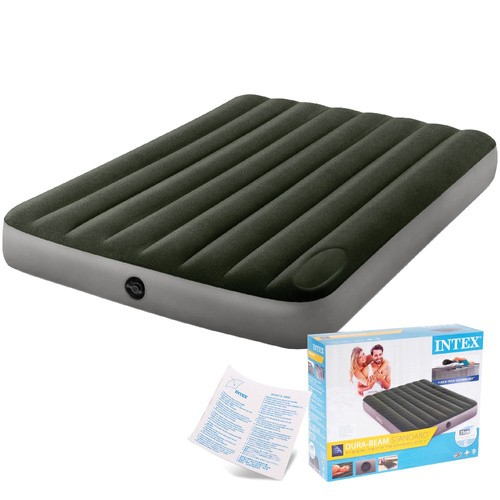 Materac dmuchany z wbudowaną pompką nożną 137x191x25cm INTEX 64762