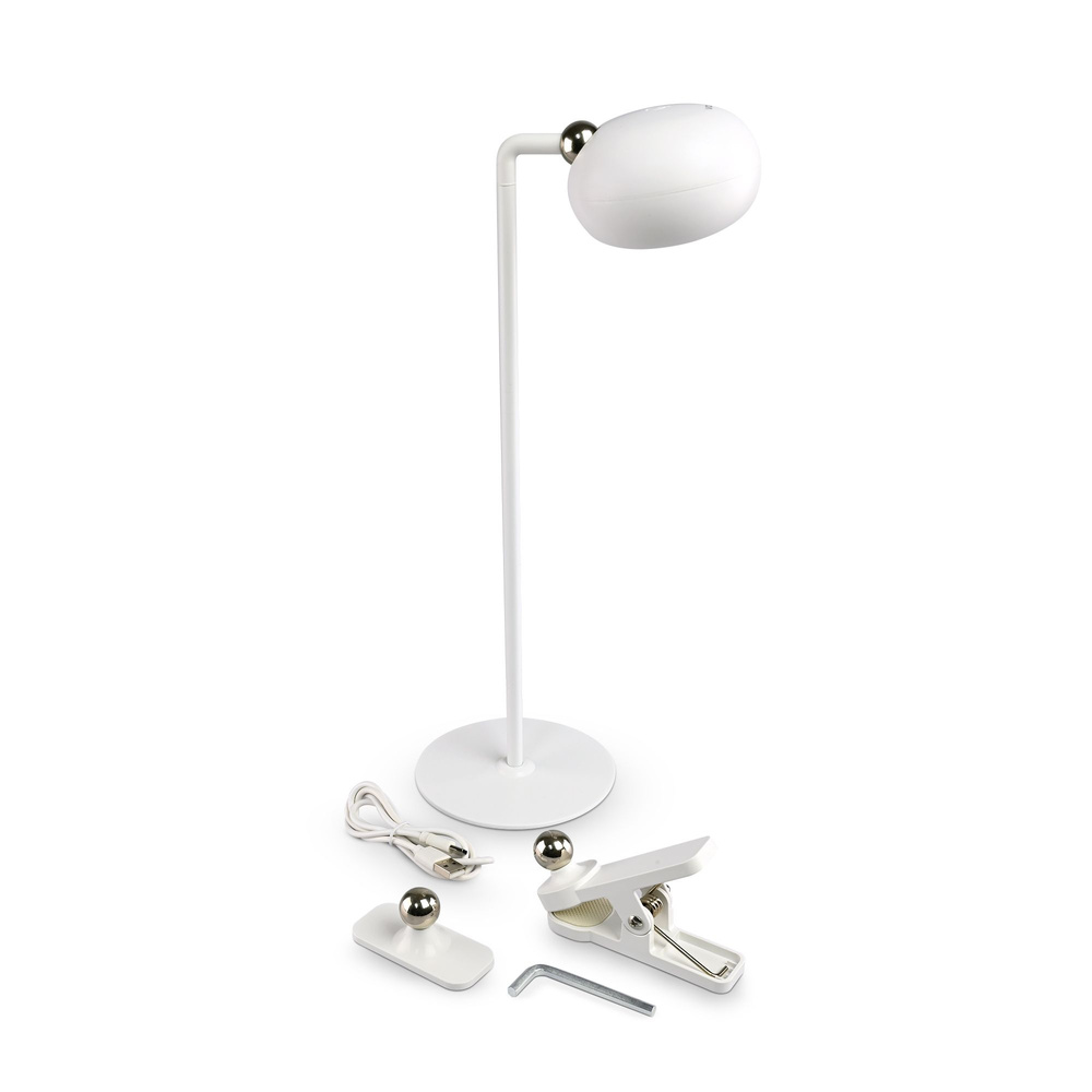 Lampa biurkowa LED z akumulatorem VIDEX VLE-TF18W biała