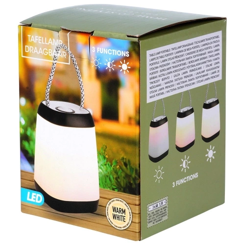 Lampa stołowa na baterię LED 12x9 cm