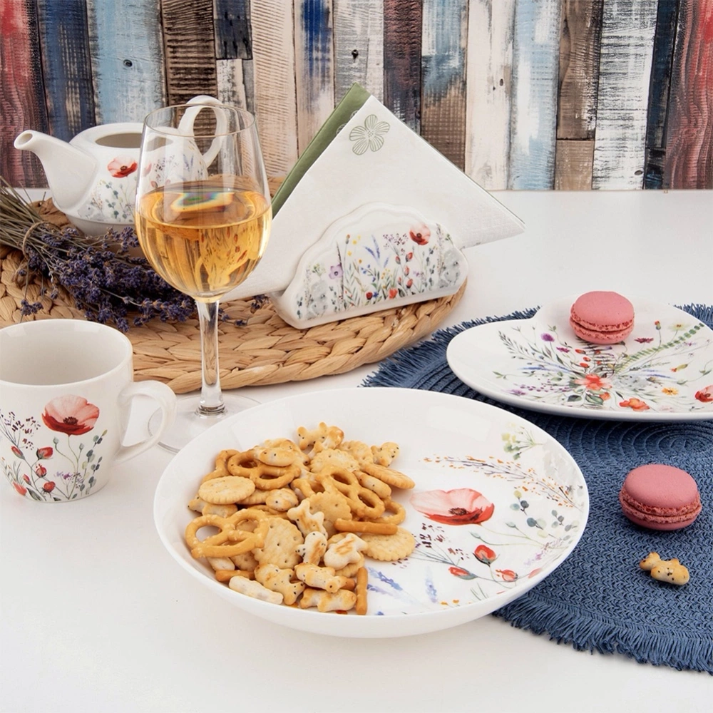 Talerz obiadowy głęboki porcelanowy MAKI 20,5 cm, 600 ml