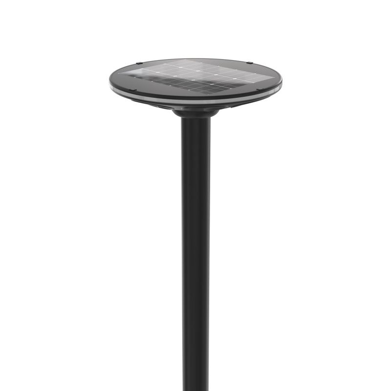 Lampa parkowa VIDEX LED solarna IP54 z czujnikiem ruchu 1400lm LiFePO4  