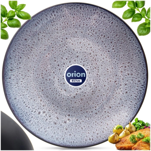Talerz obiadowy płytki ceramiczny fioletowy GLAZE 27 cm