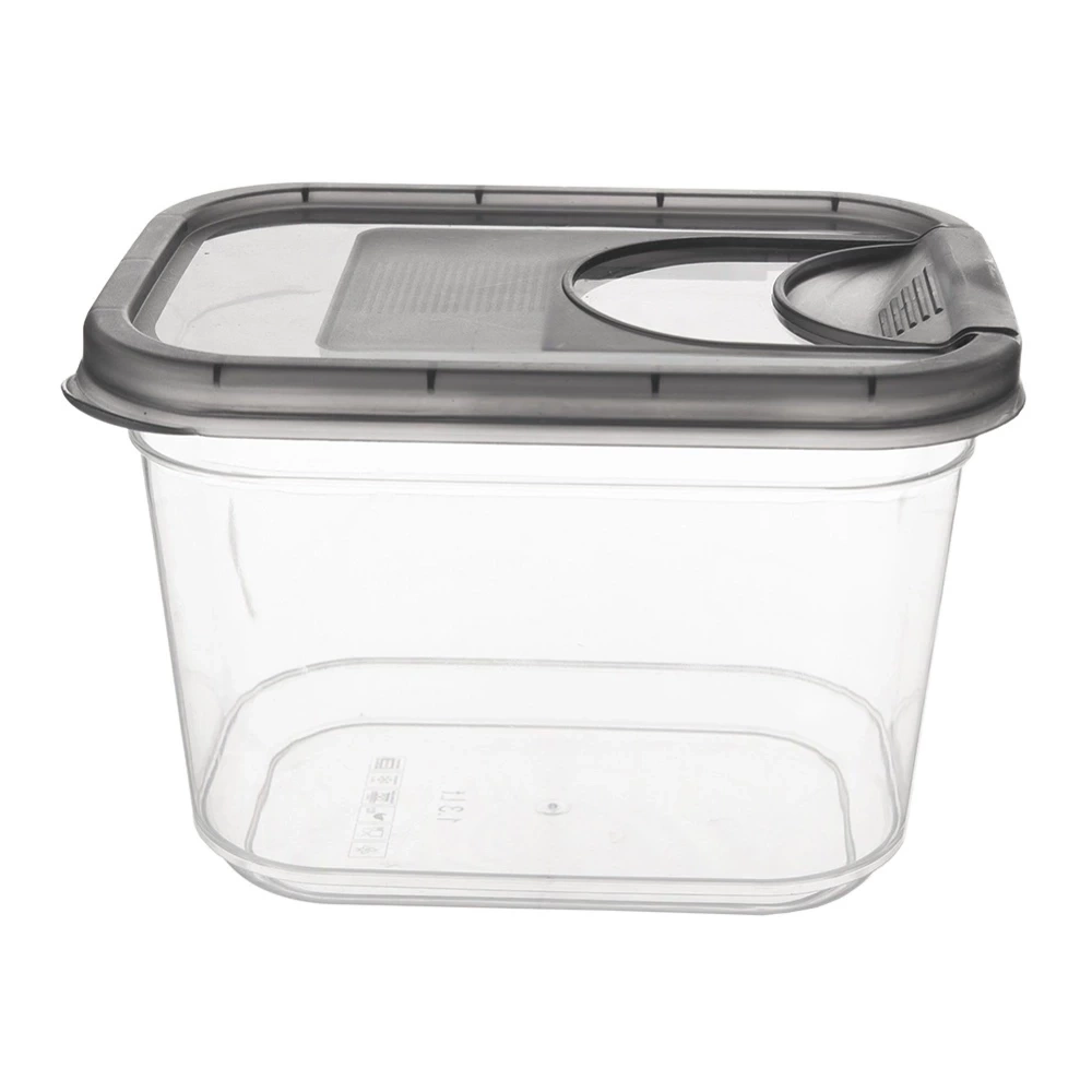 Pojemnik na produkty sypkie z dozownikiem GREY 1,3 l