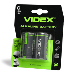 Bateria alkaliczna VIDEX LR14/C 2 szt. BLISTER