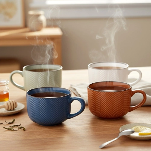 Kubki ceramiczne 560 ml 4 szt.