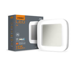 Kinkiet zewnętrzny elewacyjny kwadratowy biały LED 15W IP65 VIKA Videx