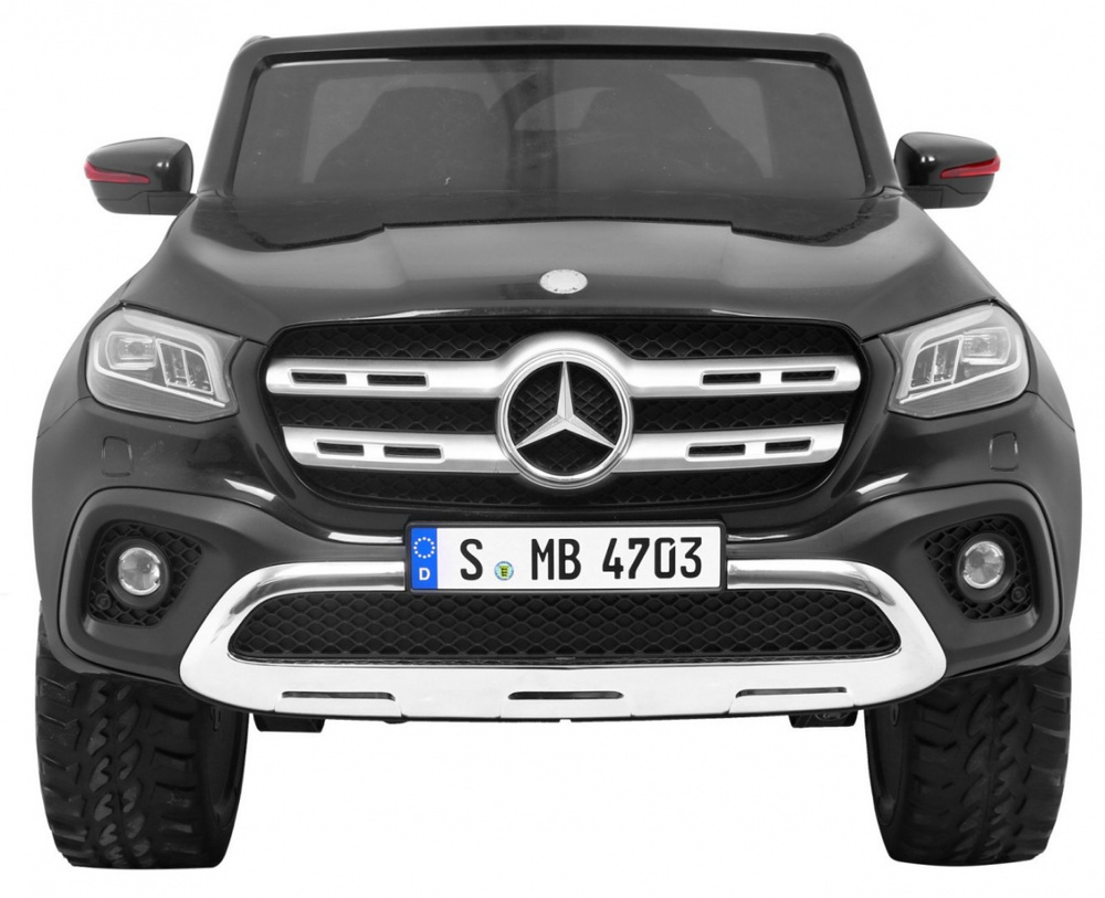 Mercedes Benz X-Class dla dzieci Czarny + Pilot + Napęd 4x4 + MP4 + Bagażnik + LED + EVA