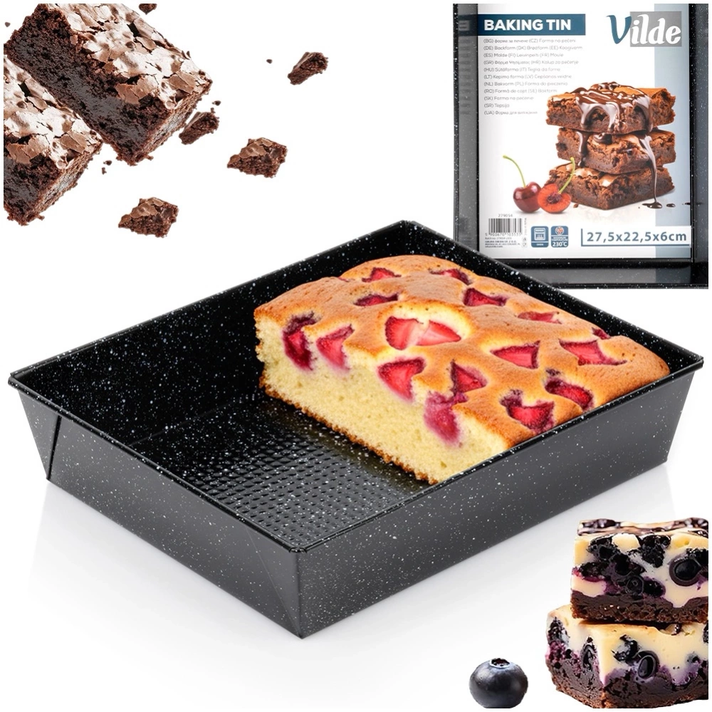 Forma do pieczenia granitowa 27,5x22,5x6 cm