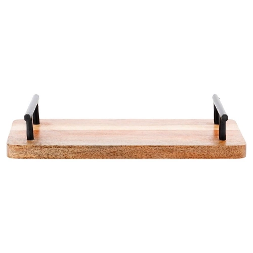 Taca do serwowania drewniana z uchwytami 30x15,5 cm