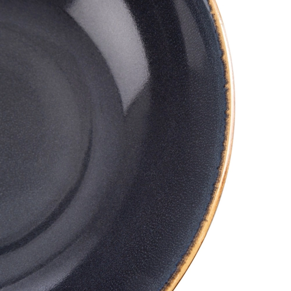 Talerz obiadowy głęboki ceramiczny szary GLAZE 20,5cm