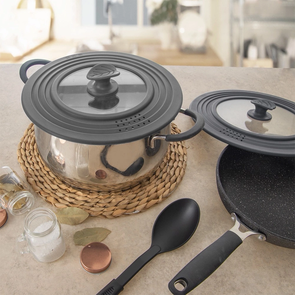 Pokrywka szklana silikonowa uniwersalna 20/22/24 cm