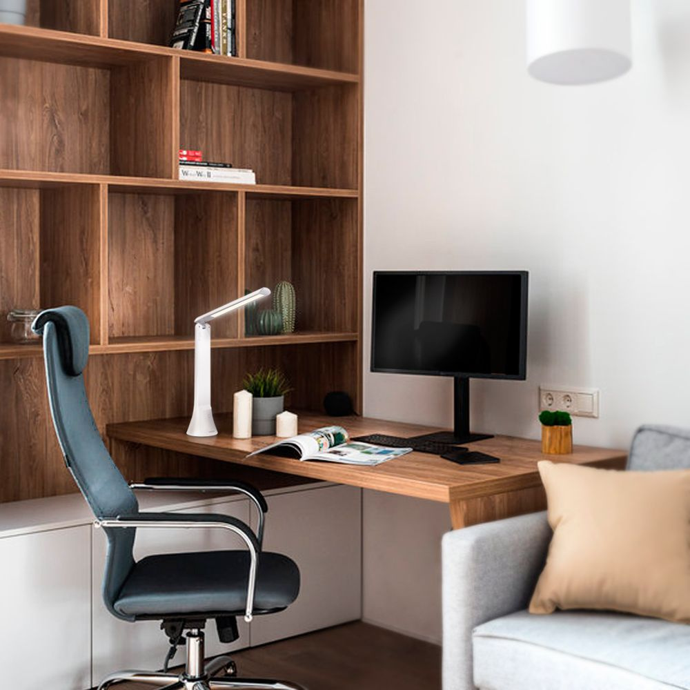 Lampka biurkowa przenośna latarka Videx LED 5W 100lm 2w1 akumulator 1800mAh