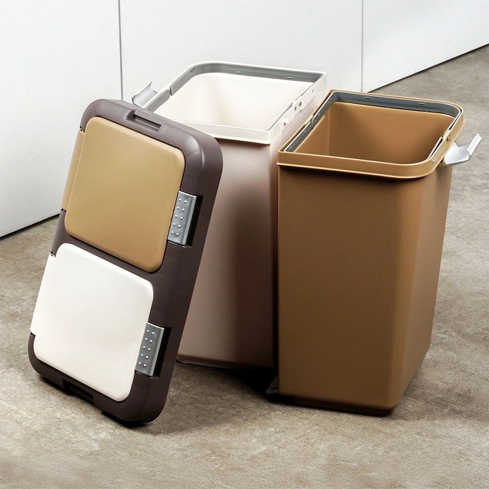 Kosz do segregacji odpadów plastikowy 2x10 l