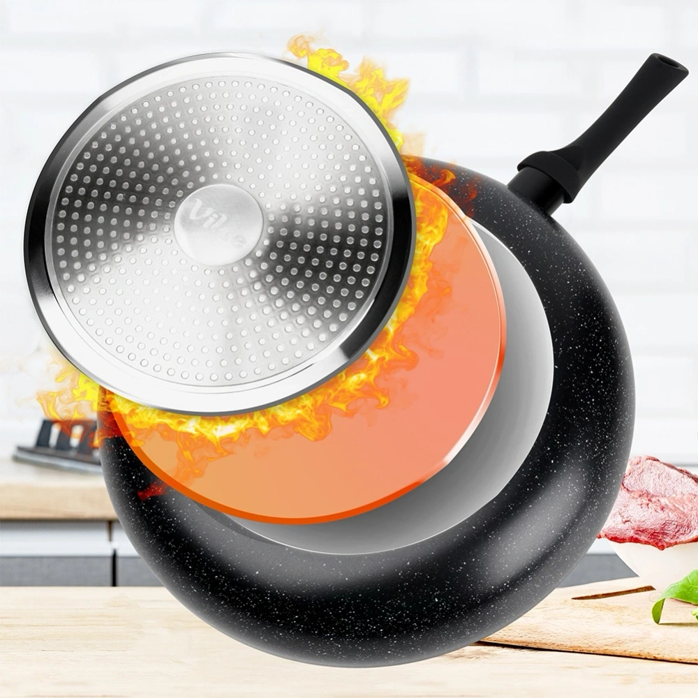 Patelnia granitowa BLACK LINE 28 cm