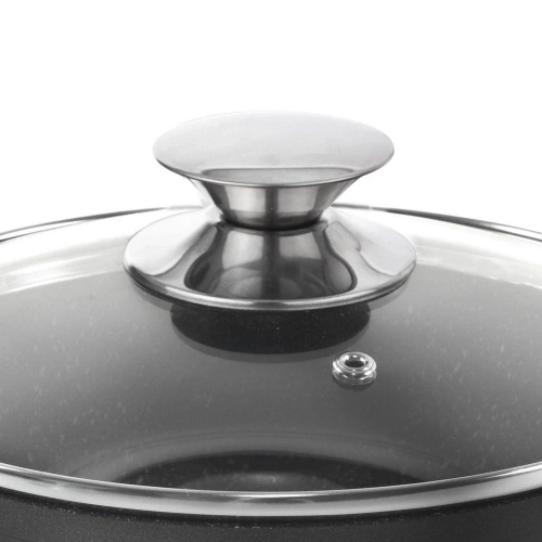 Garnek granitowy ze szklaną pokrywką GRANDE 20 cm, 2,3 l
