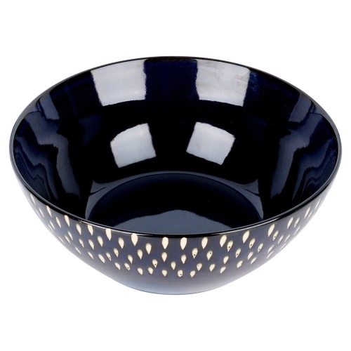 Miska sałatkowa ceramiczna granatowa 23 cm, 2 l
