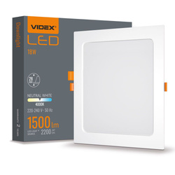 Oprawa oświetleniowa LED typu downlight VIDEX-DOWNLIGHT-LED-DLBS-184-18W-NW