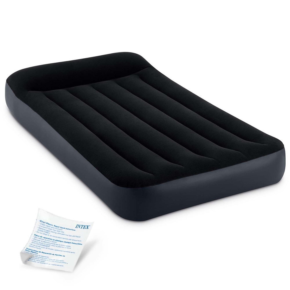 Materac dmuchany welurowy 99x191cm Intex 64141