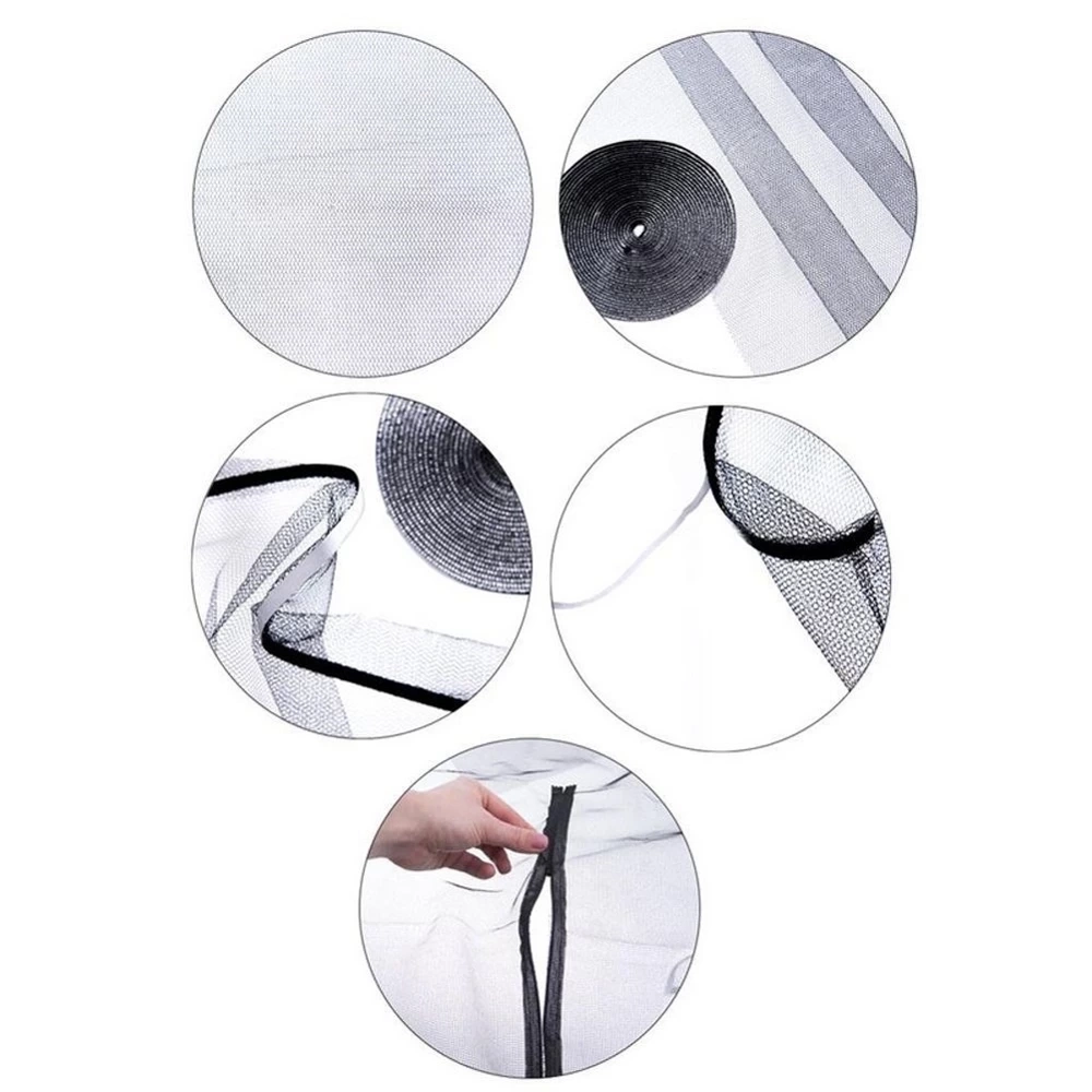 Moskitiera na okno dachowe czarna 140x120 cm