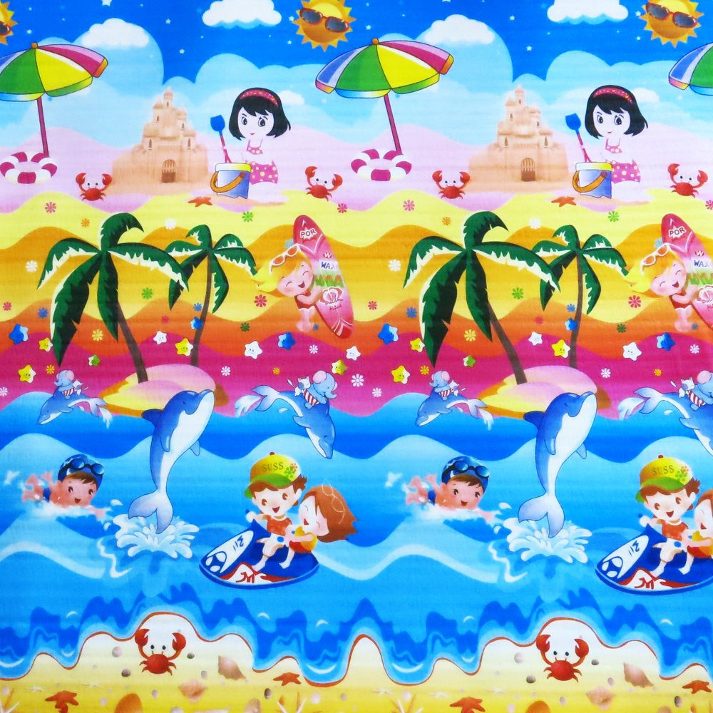 Dwustronna mata piankowa dla dzieci 177x197 cm XXL