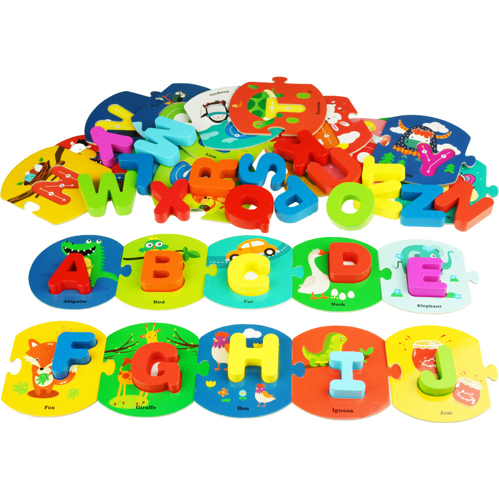 Drewniana układanka Alfabet puzzle