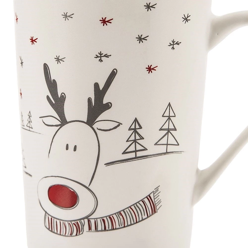 Kubek porcelanowy renifer 430 ml