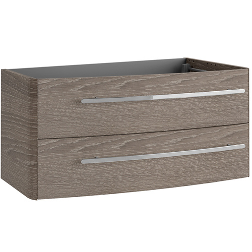 Szafka łazienkowa koniakowy dąb 2-szufladowa 99,2 cm LANZET Classico