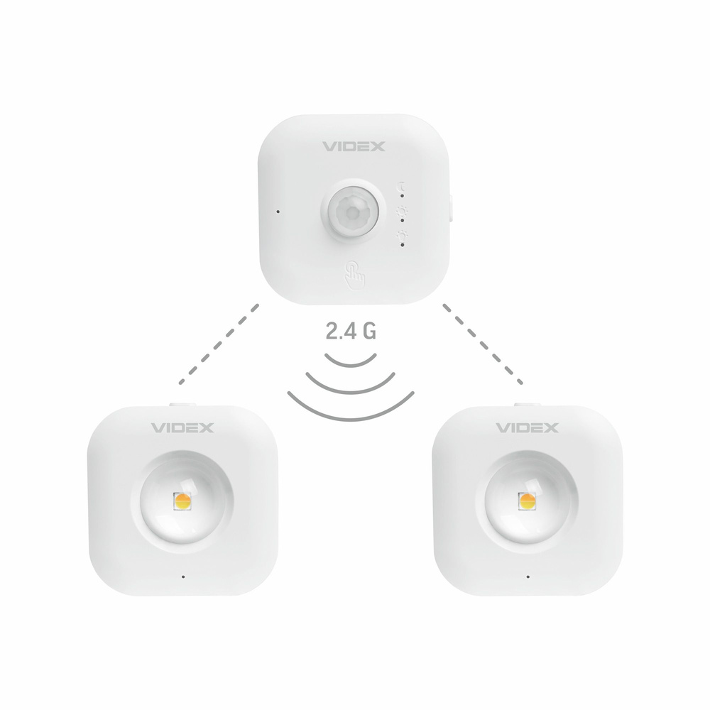 Lampki Videx LED Bezprzewodowe Schodowe z Czujnikiem 1W 70lm 750mAh Biała