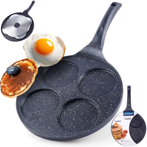 Patelnia do jajek granitowa 4 otwory GRANDE 27 cm