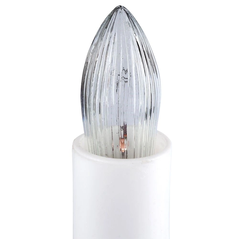 Świecznik adwentowy na 7 świeczek biały 41,5x29 cm