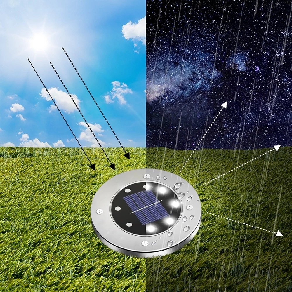 Lampki ogrodowe solarne LED stalowe wbijane 11,5 cm 12 szt.