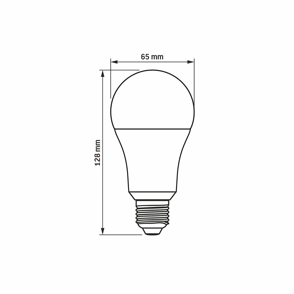 Żarówka LED E27 A65 15W = 100W 1520lm 4000K Neutralna Biel 240° Videx