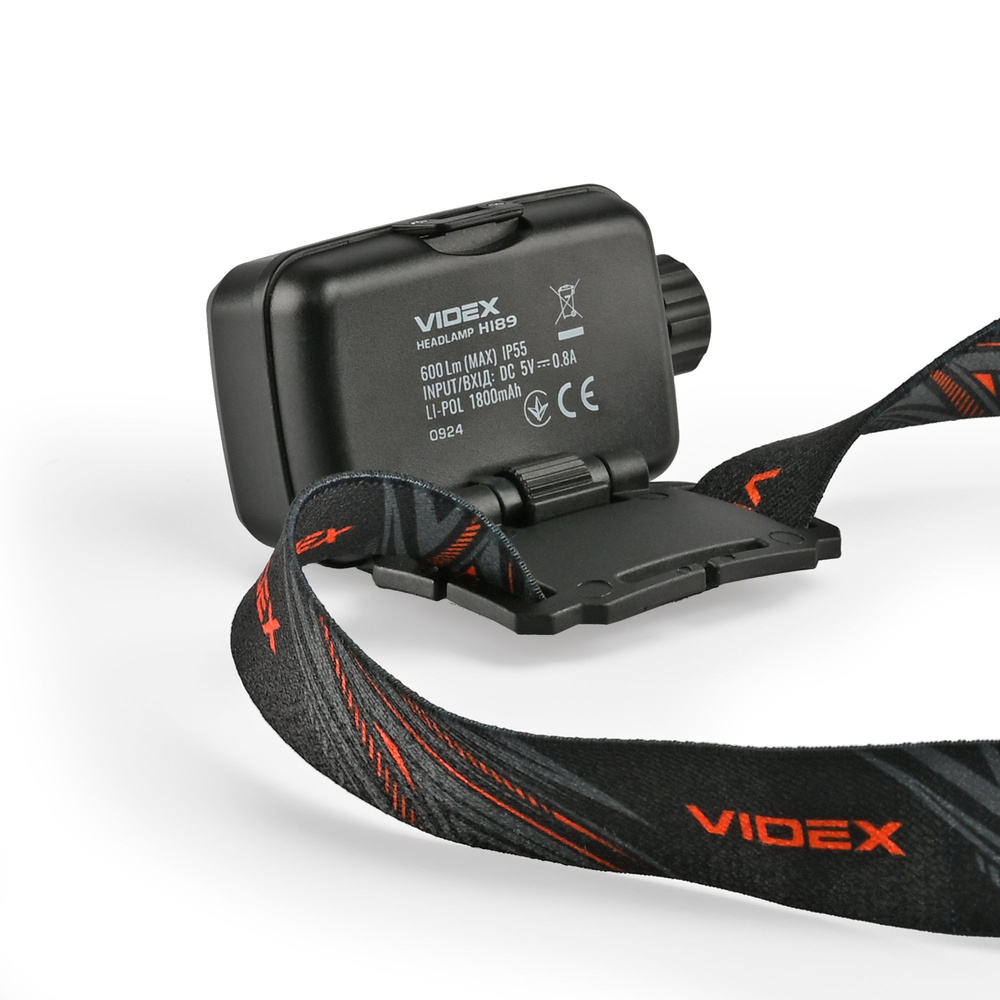 Latarka czołowa Videx LED 600lm IP55 sterowanie gestem 7 trybów zasięg 185m