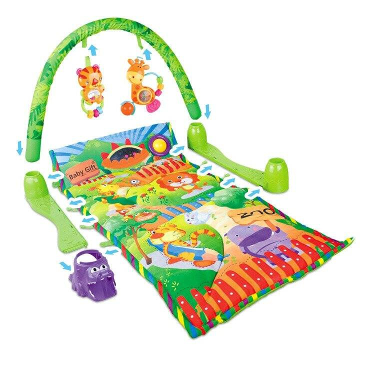 Mata edukacyjna interaktywna Zoo Grzechotki Piłeczki