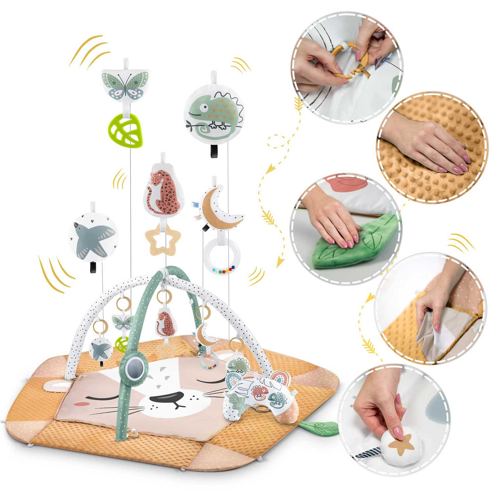 Mata edukacyjna interaktywna Lew 