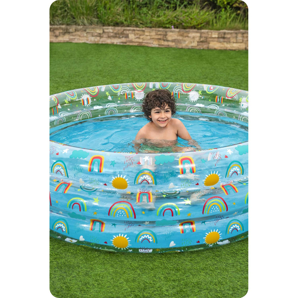 Basen ogrodowy dla dzieci 170x53cm Tropical BESTWAY + Łatka naprawcza