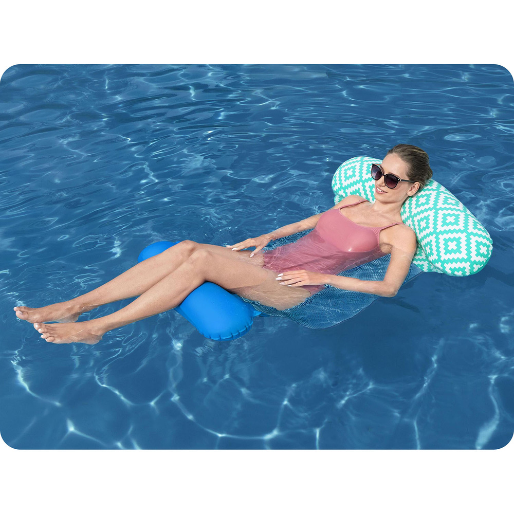 Bestway Fotel do pływania leżak hamak wodny Comfort Plush 145x87 cm 43555