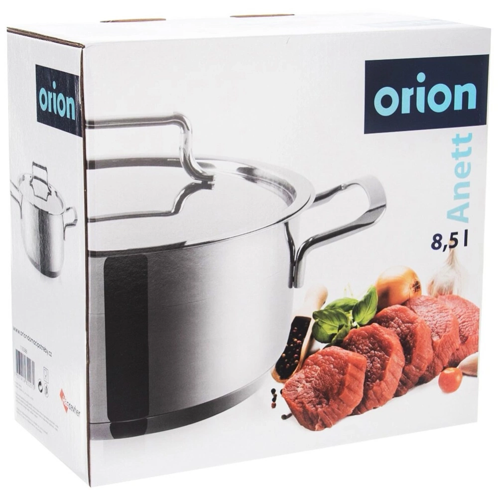 Garnek stalowy z pokrywką ANETT 30 cm, 8,5 l