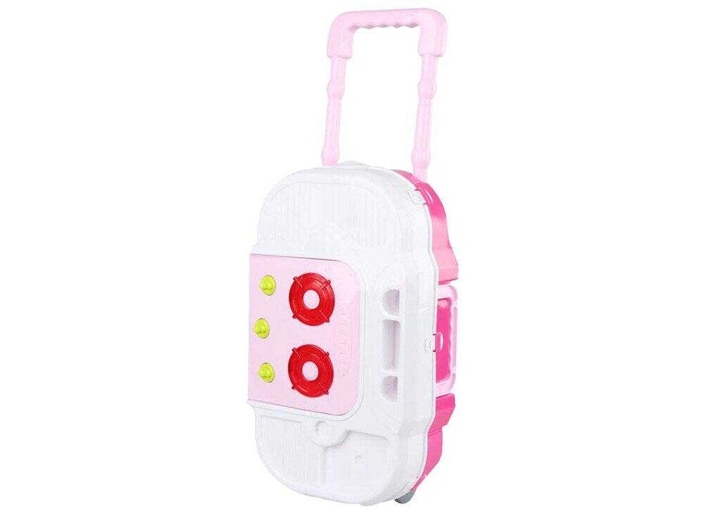 Duża kuchnia Walizka na kółkach Akcesoria 43 el. Mały Kucharz 