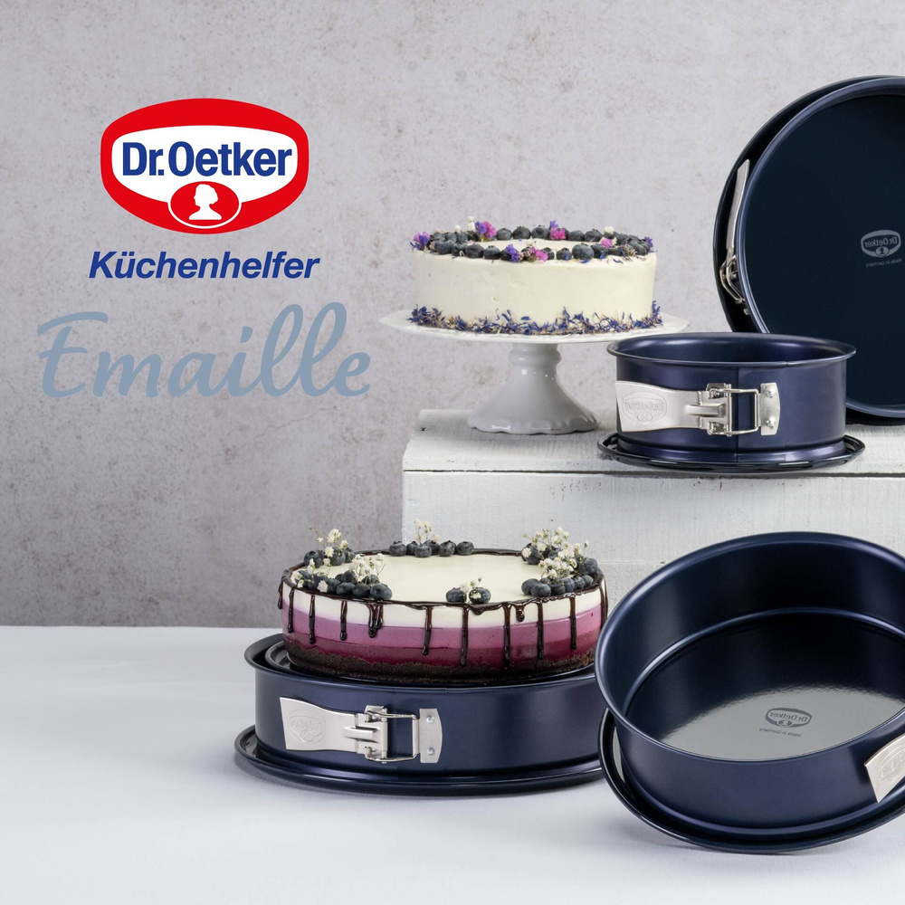 Forma do pieczenia, okrągła, Ø28 cm, emaliowana Dr. Oetker