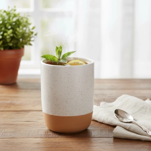 Kubek ceramiczny biały 340 ml