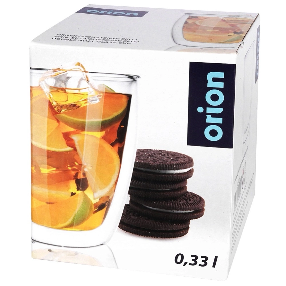 Szklanka termiczna z podwójną ścianką do kawy latte 330 ml