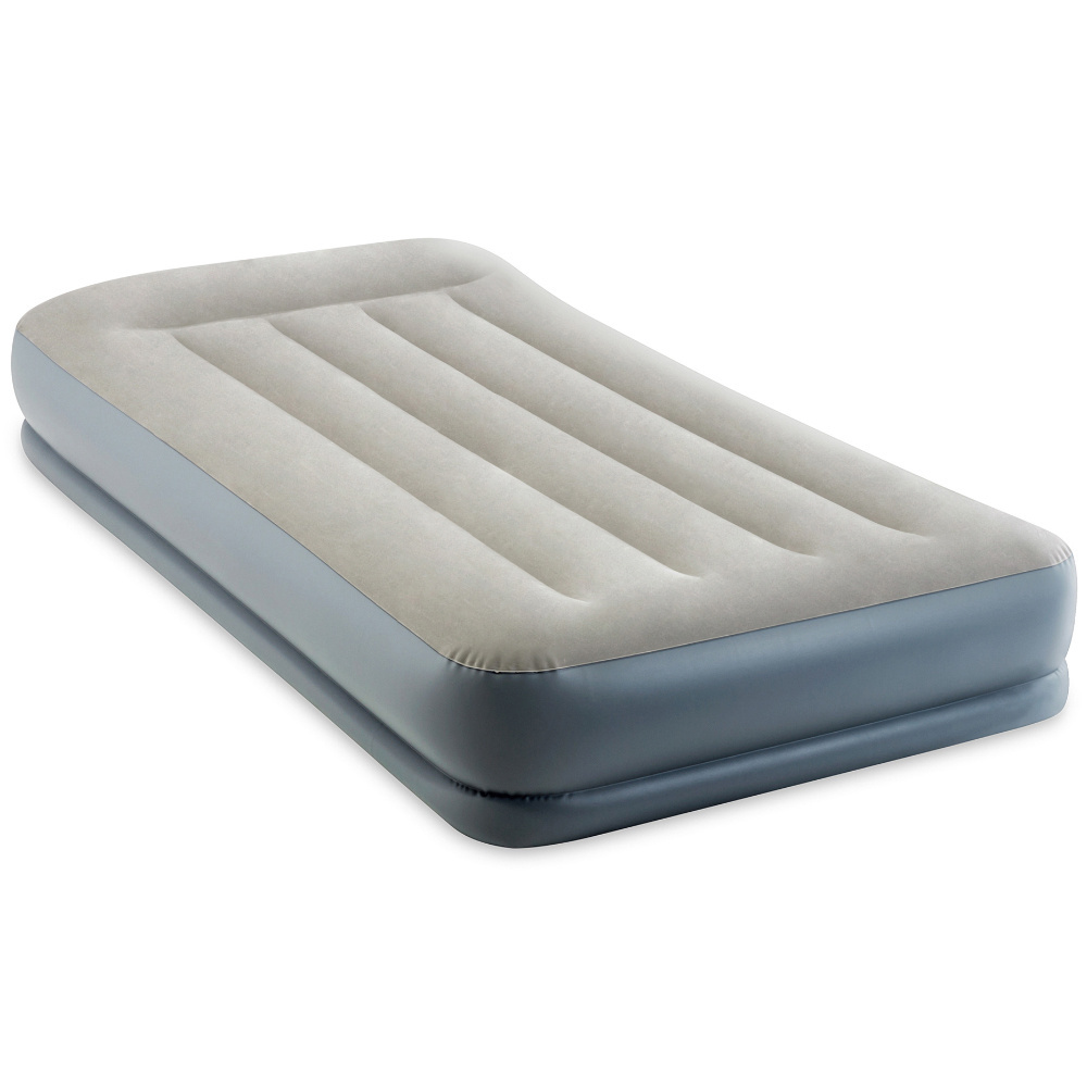 Materac z wbudowaną poduszką oraz pompką 99x191x30 cm Intex 64116