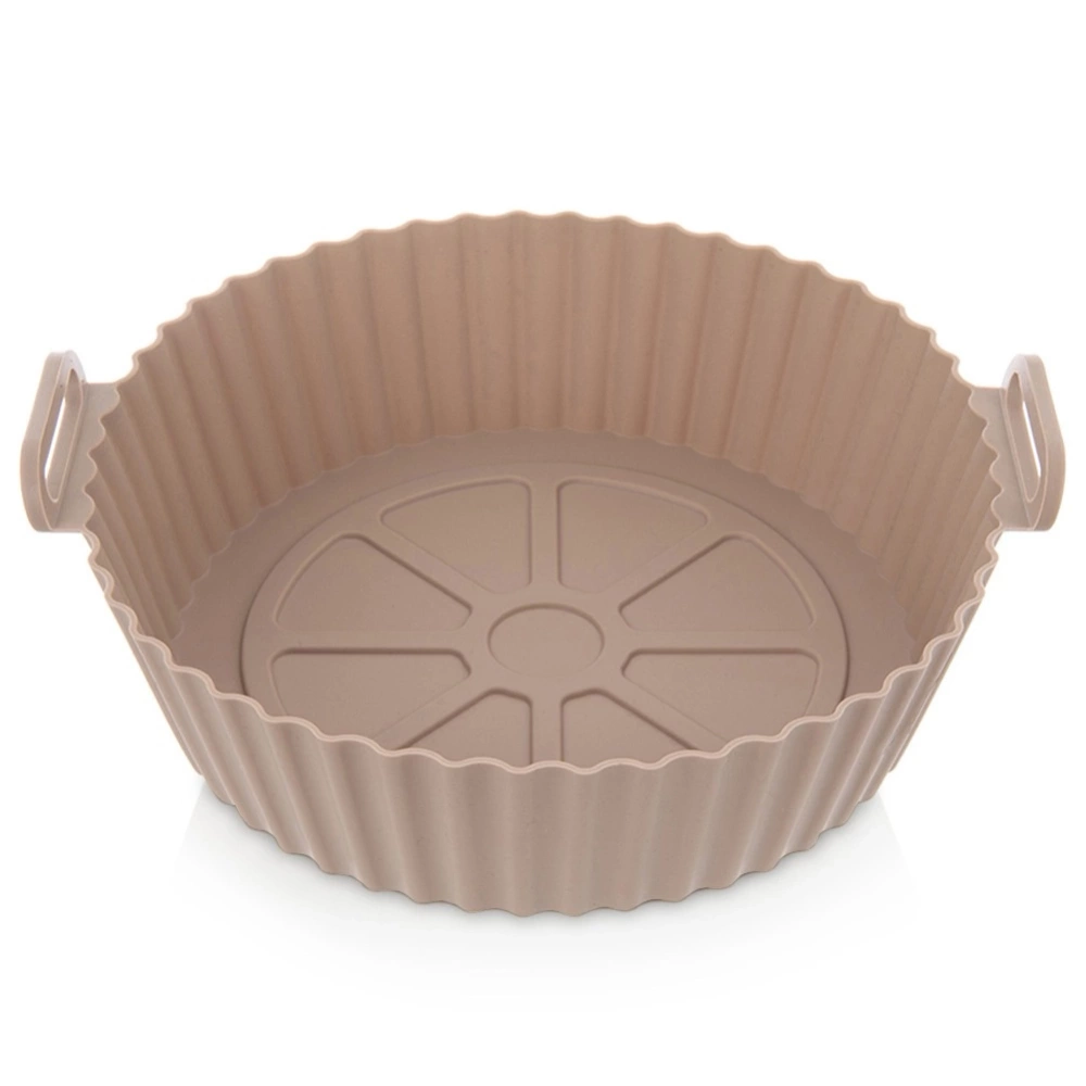 Wkład do frytkownicy Air Fryer beztłuszczowej silikonowy beżowy 23 cm