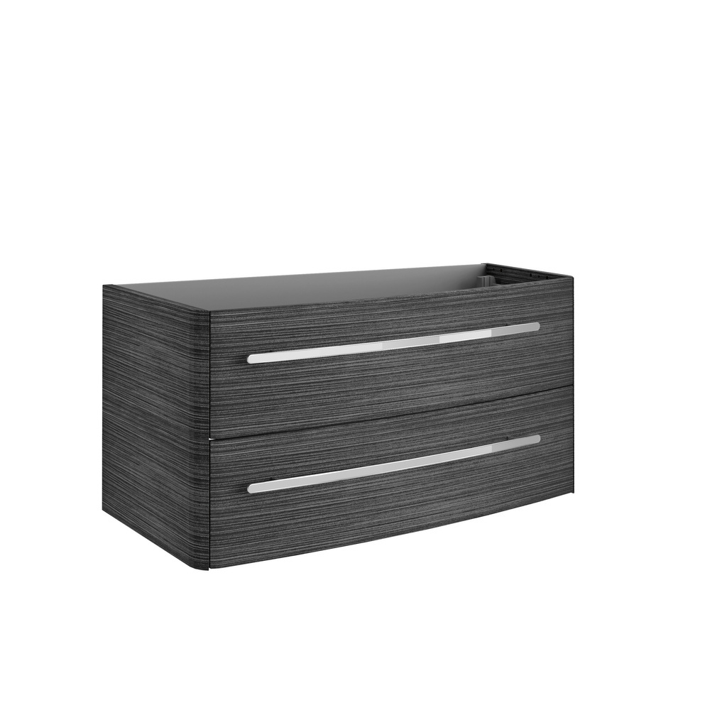 Szafka łazienkowa ciemny dąb 2-szufladowa 99,2 cm LANZET Classico