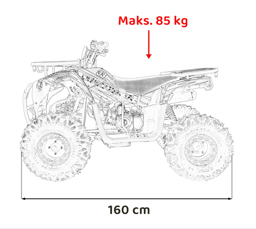 Pojazd Quad Spalinowy 120CC DISCOVERER Czerwony