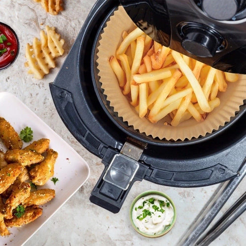 Wkład do frytkownicy beztłuszczowej Air Fryer papierowy okrągły 16 cm 100 szt.