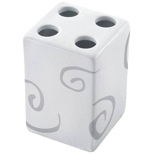 Kubek łazienkowy na szczoteczki ceramiczny Fackelmann 